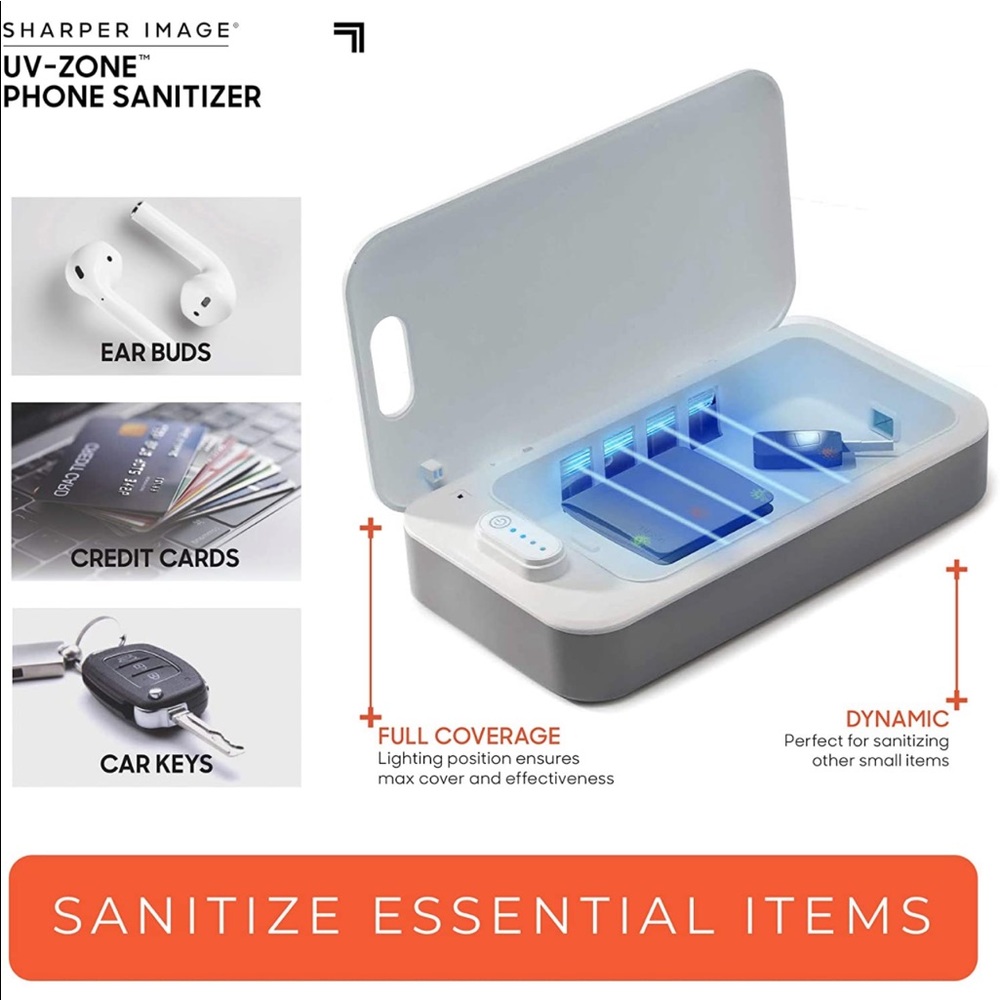 Sharper Image Uv Zone Phone Sanitizer - image 4